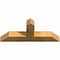Ekena Millwork Portland Rough Sawn Timber Gable Bracket, Western Red Cedar, 48"W x 20"H x 6"D x 6"F, 10/12 Pitch GBW048X20X0606POR00RWR - alternate 2